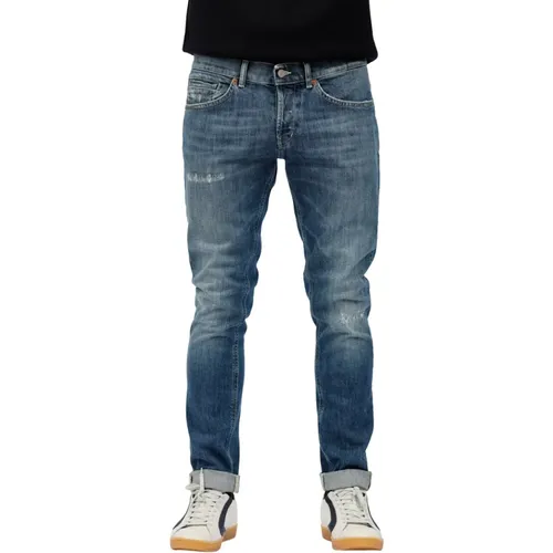 Zerrissene George Jeans , Herren, Größe: W33 - Dondup - Modalova