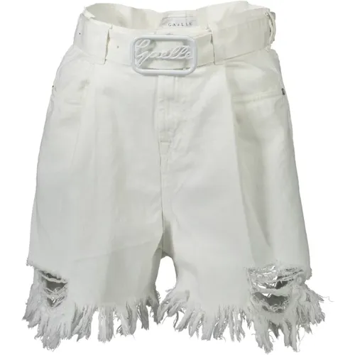 Fringed Shorts with Removable Belt , female, Sizes: W27, W28, W30 - Gaëlle Paris - Modalova