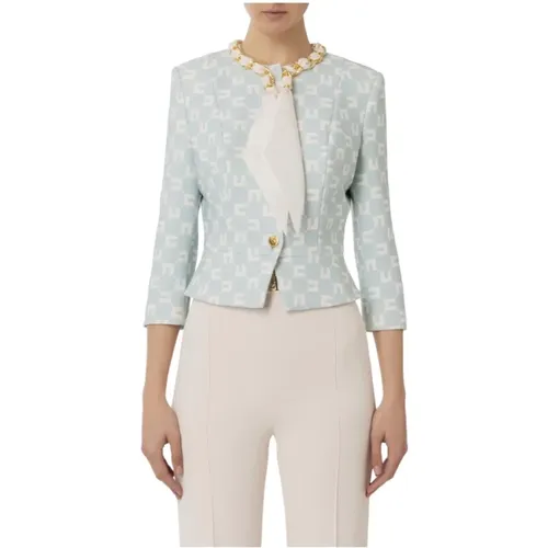 Stylish Jacket , female, Sizes: S, XL - Elisabetta Franchi - Modalova
