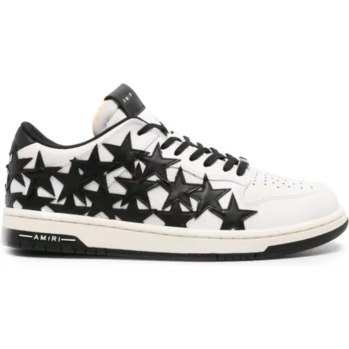 Schwarze Low-Top Sneakers mit Sternen , Herren, Größe: 44 EU - Amiri - Modalova