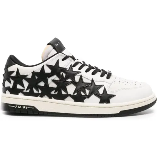 Schwarze Low-Top Sneakers mit Sternen - Amiri - Modalova