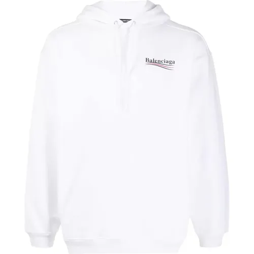 Politische Kampagnen Logo Kapuzenpullover in Weiß - Balenciaga - Modalova