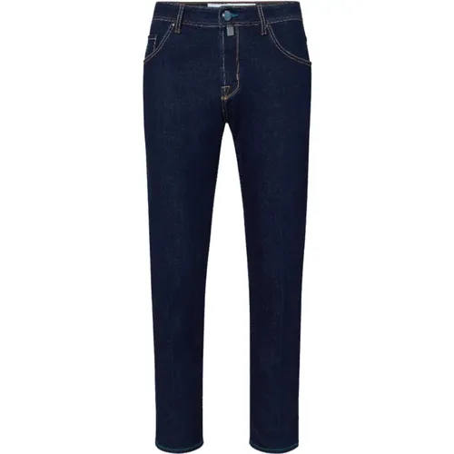 Cotton Jeans Pant with Embroidered Logo , male, Sizes: W38, W33, W29, W32, W30 - Jacob Cohën - Modalova