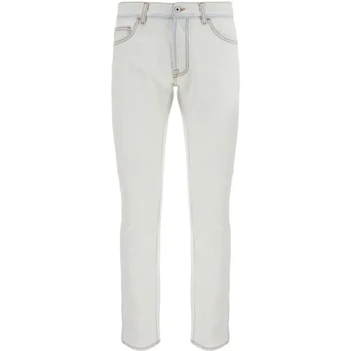 Slim-Fit Cotton Denim Jeans with Embroidered Detail , male, Sizes: W30, W31 - Marcelo Burlon - Modalova