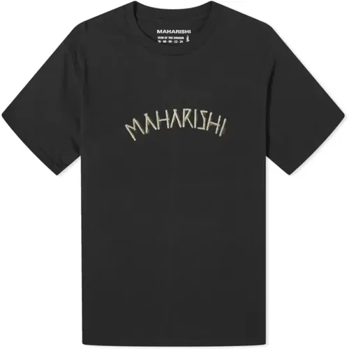 Bamboo Tee Graphic Print , male, Sizes: L, S, XL, M - Maharishi - Modalova