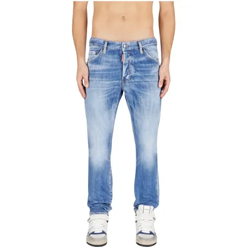 Marine Cool Guy Denim Stretch Hose , Herren, Größe: M - Dsquared2 - Modalova