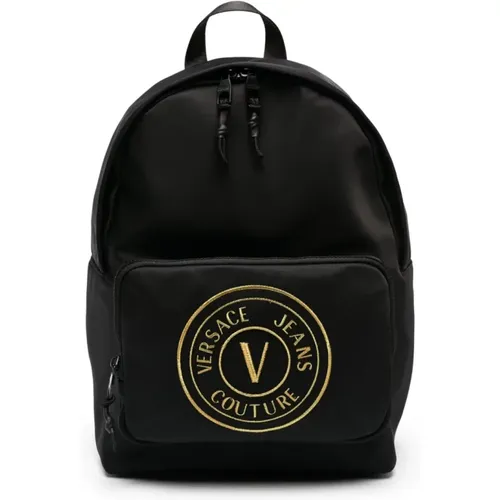 Schwarze Eimer-Tasche Rucksack für Männer - Versace Jeans Couture - Modalova