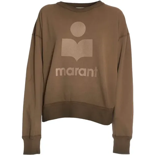 Khaki Crew-Neck Sweatshirt Aw24 , female, Sizes: XS - Isabel Marant Étoile - Modalova