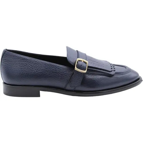 Classic Leather Moccasin Shoes , female, Sizes: 4 UK - Pertini - Modalova