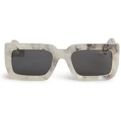 Stylish Sunglasses , unisex, Sizes: 55 MM - Off White - Modalova