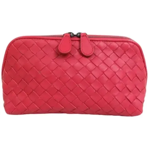 Pre-owned Leather clutches , female, Sizes: ONE SIZE - Bottega Veneta Vintage - Modalova