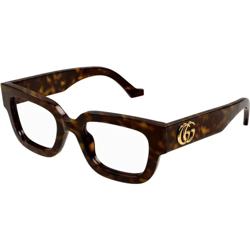 Havana Brillengestell , Damen, Größe: 52 MM - Gucci - Modalova