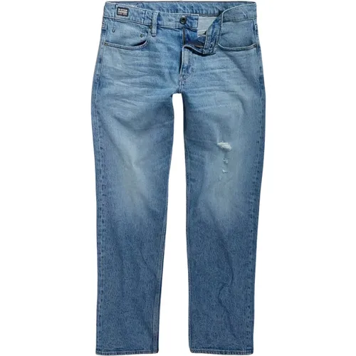 Gerades Jeans mit Button-Fly-Verschluss , Herren, Größe: W34 L34 - G-Star - Modalova