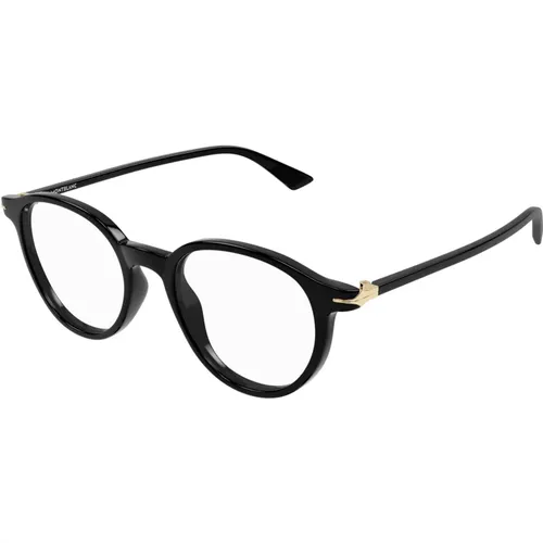 Stylische Brille Mb0340O Farbe 001 , Herren, Größe: 50 MM - Montblanc - Modalova