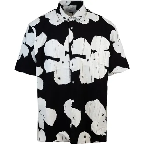 Floral Bowling Shirt Button Closure , male, Sizes: XL, M - Family First - Modalova
