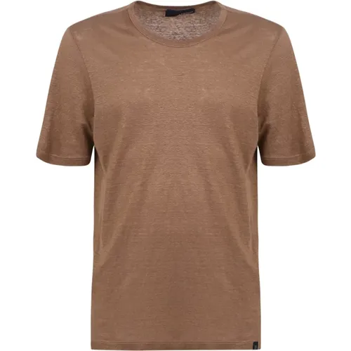 Monocrom linen t-shirt , male, Sizes: 2XL - Lardini - Modalova