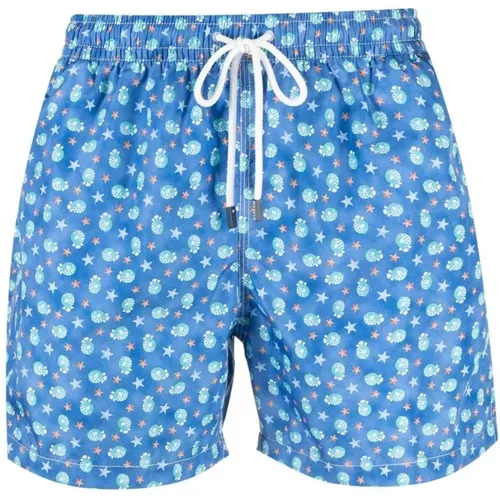 Polyester swim shorts , male, Sizes: M - Fedeli - Modalova
