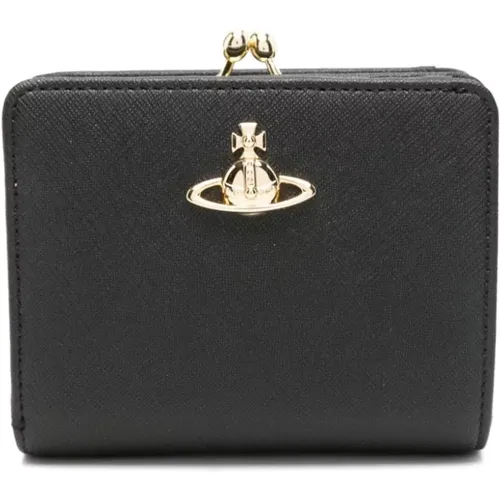 Wallet with Orb Plaque , female, Sizes: ONE SIZE - Vivienne Westwood - Modalova