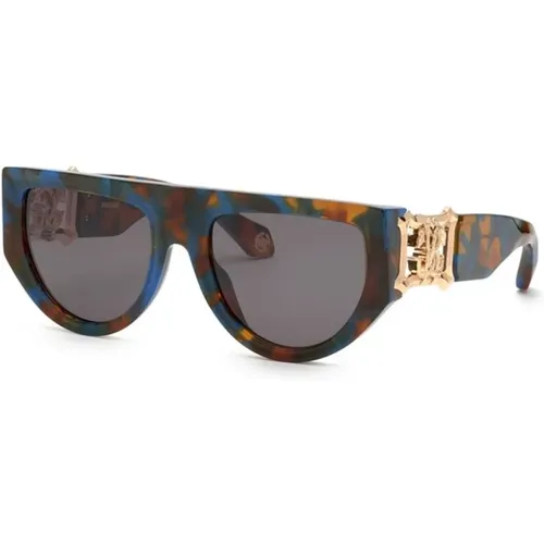 Braun/Blau Havana Rauch Sonnenbrille Src063 - Roberto Cavalli - Modalova