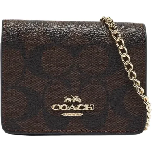 Pre-owned Coated canvas wallets , female, Sizes: ONE SIZE - Coach Pre-owned - Modalova