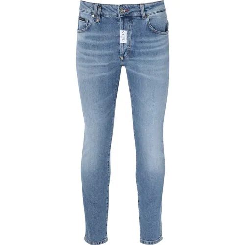 Skinny Fit Cobalt Jeans , male, Sizes: W31 L32 - Philipp Plein - Modalova