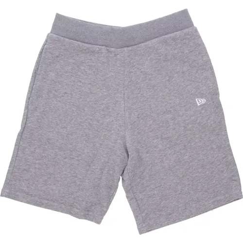 Essential Heather Grey/White Tracksuit Shorts , male, Sizes: S, M, XL, XS, L - new era - Modalova