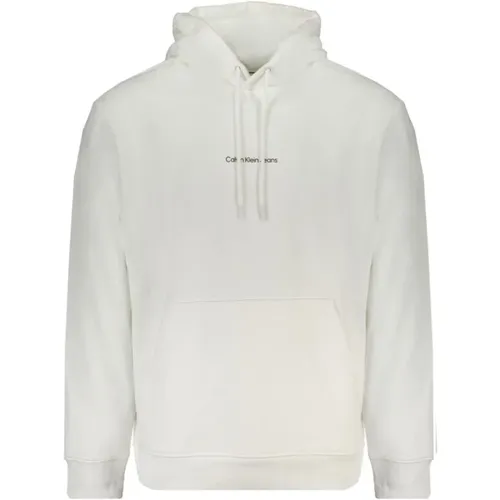 Stilvoller Kapuzenpullover mit Logodruck , Herren, Größe: S - Calvin Klein - Modalova