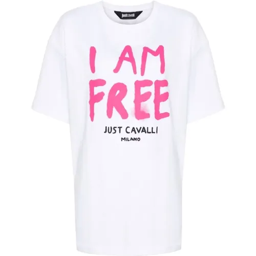T-Shirts & Polos for Women , female, Sizes: L, M, XS - Just Cavalli - Modalova