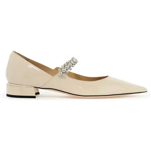 Crystal Strap Patent Leather Pumps , female, Sizes: 3 UK - Jimmy Choo - Modalova