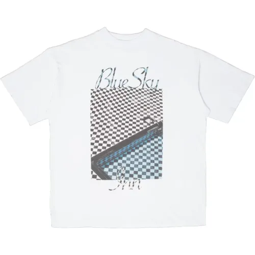 Einzigartiges Bedrucktes T-Shirt für Männer , Herren, Größe: XL - Blue Sky Inn - Modalova