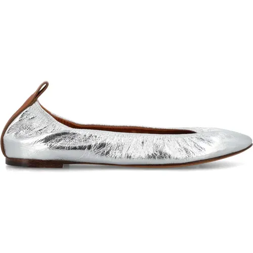 Silver Closed Ballerina Flat Shoes , female, Sizes: 5 UK, 8 UK, 6 UK, 3 UK, 4 UK - Lanvin - Modalova