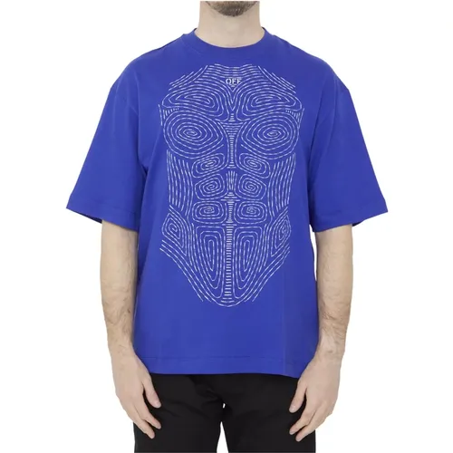 Blau Body Stitch Skate T-Shirt - Off White - Modalova