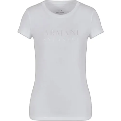 T-Shirts , female, Sizes: L, XS, 2XL, M - Armani Exchange - Modalova