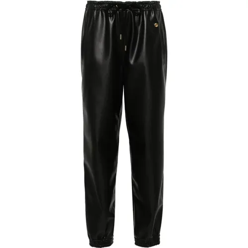 Schwarze Kunstlederhose , Damen, Größe: XS - Stella Mccartney - Modalova