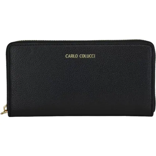 Stylish Wallet with Logo Print , female, Sizes: ONE SIZE - carlo colucci - Modalova