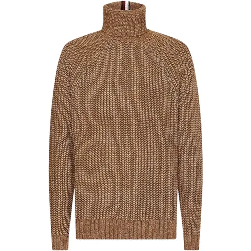 High Neck Men's Pullover Sweater , male, Sizes: M - Tommy Hilfiger - Modalova