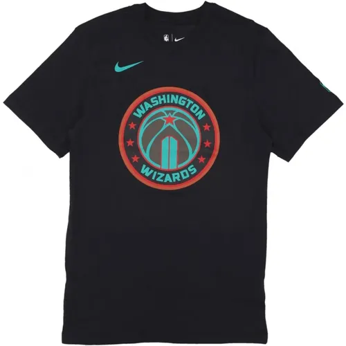 NBA City Edition Logo Tee , Herren, Größe: S - Nike - Modalova