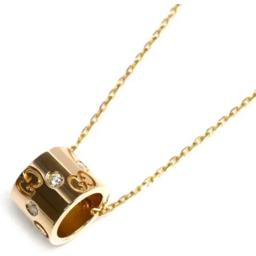 Pre-owned Gold necklaces , female, Sizes: ONE SIZE - Gucci Vintage - Modalova