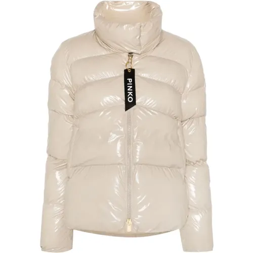 Padded Coat with Funnel Neck , female, Sizes: 2XS - pinko - Modalova