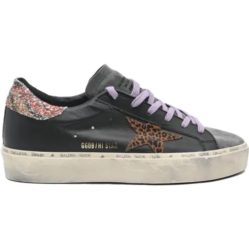 Leopard Star Sneakers , female, Sizes: 6 UK - Golden Goose - Modalova