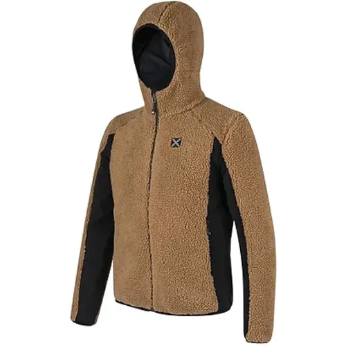 Kapuzen-Thermopullover Braun , Herren, Größe: M - montura - Modalova