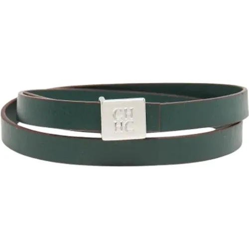 Pre-owned Leather bracelets , male, Sizes: ONE SIZE - Carolina Herrera Pre-owned - Modalova