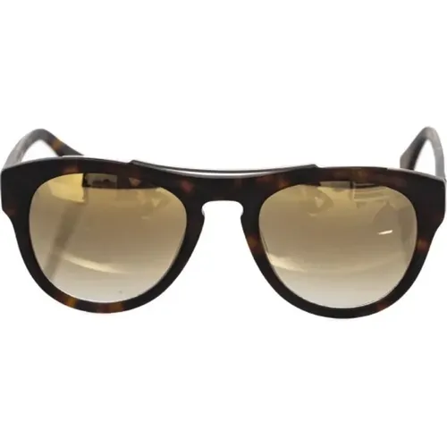 Wayfarer Sonnenbrille Havana Champagne Gradient , Herren, Größe: ONE Size - Frankie Morello - Modalova