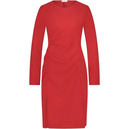 Scarlet Kleid-LS Technisches Jersey | Rot , Damen, Größe: S - Jane Lushka - Modalova