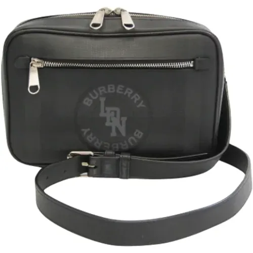 Gebrauchte Schwarze Leder Crossbody Tasche - Burberry Vintage - Modalova