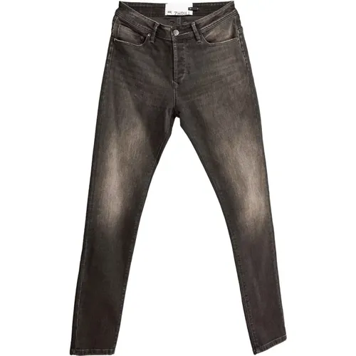 Schwarze Slim Fit Jeans Lucas - Zhrill - Modalova