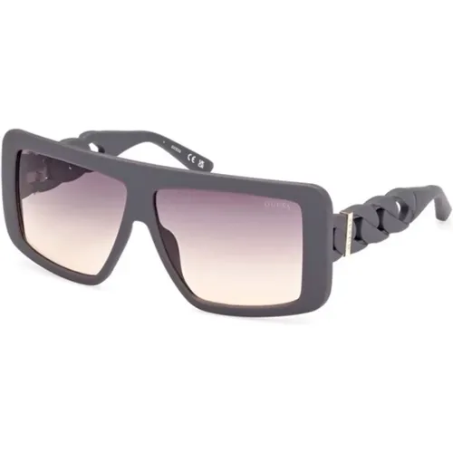 Grey Gradient Smoke Sunglasses , unisex, Sizes: 60 MM - Guess - Modalova