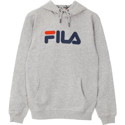 Light Melange Kangaroo Hoodie , male, Sizes: XS, S - Fila - Modalova