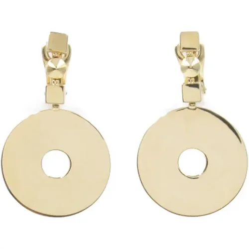 Pre-owned Gold earrings , female, Sizes: ONE SIZE - Bvlgari Vintage - Modalova