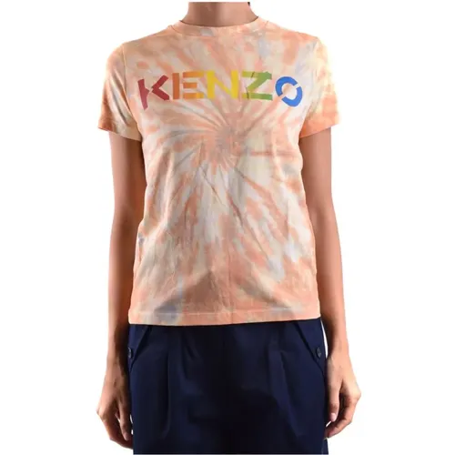 Bunt gestreiftes T-Shirt mit kurzen Ärmeln - Kenzo - Modalova